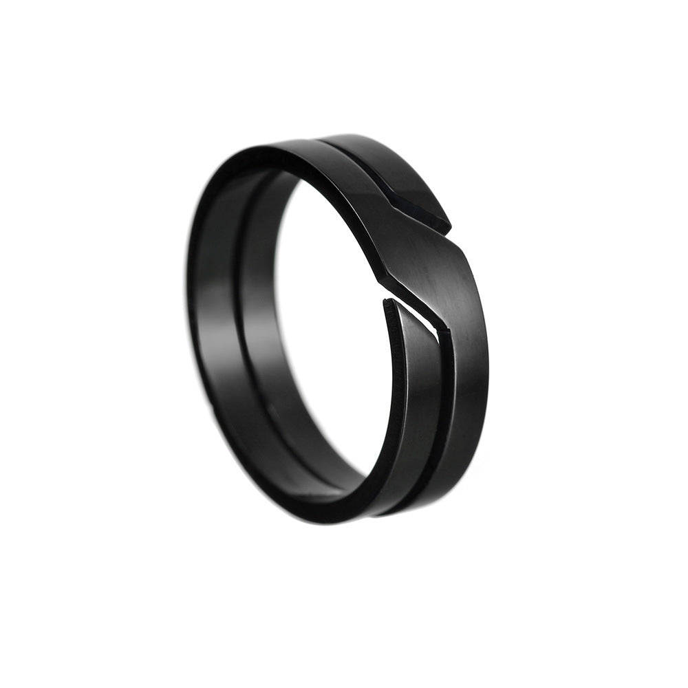 Popular Ornament Stainless Steel Hollow Vacuum Plating Rings