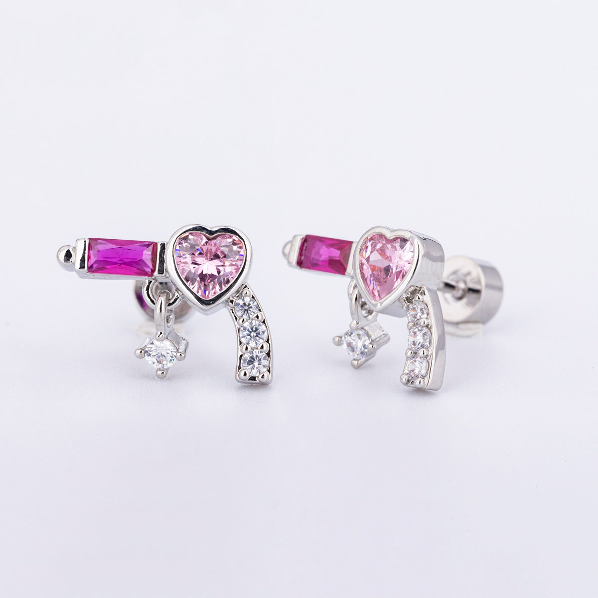 Steel Gold-plated Screw Double-headed Twist Ear Earrings