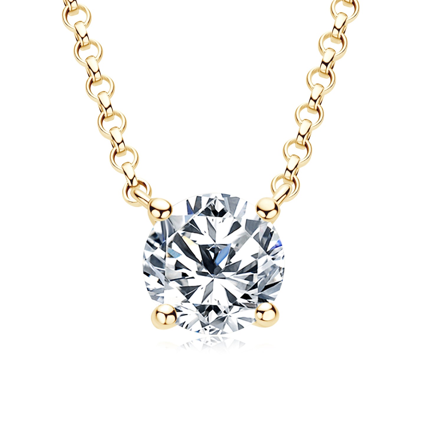 Style Moissanite Sterling Sier Clavicle Chain Necklaces