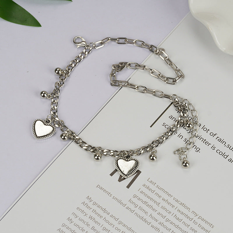 Women's Couple Style Round Beads Love Cold Design Bracelets