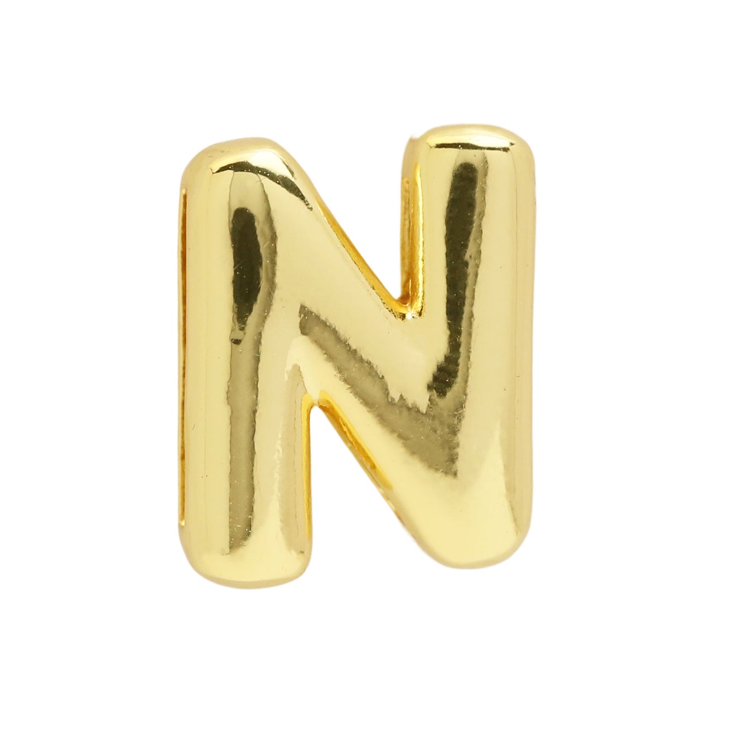 Golden Chubby Balloon Bubble Glossy Letter Bracelets