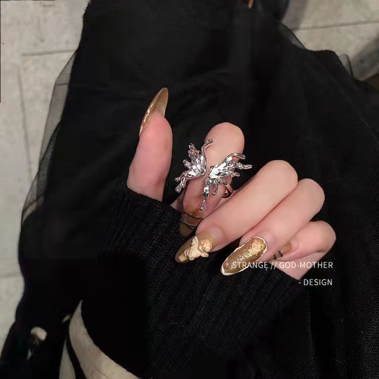 Opening Female Fashion Niche Designer High-grade Cold Style Fashionable Rings