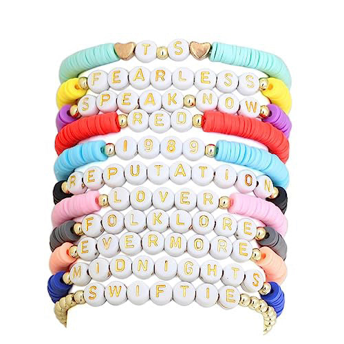 Bohemian Rope Adjustable Cyan Polymer Clay Bracelets
