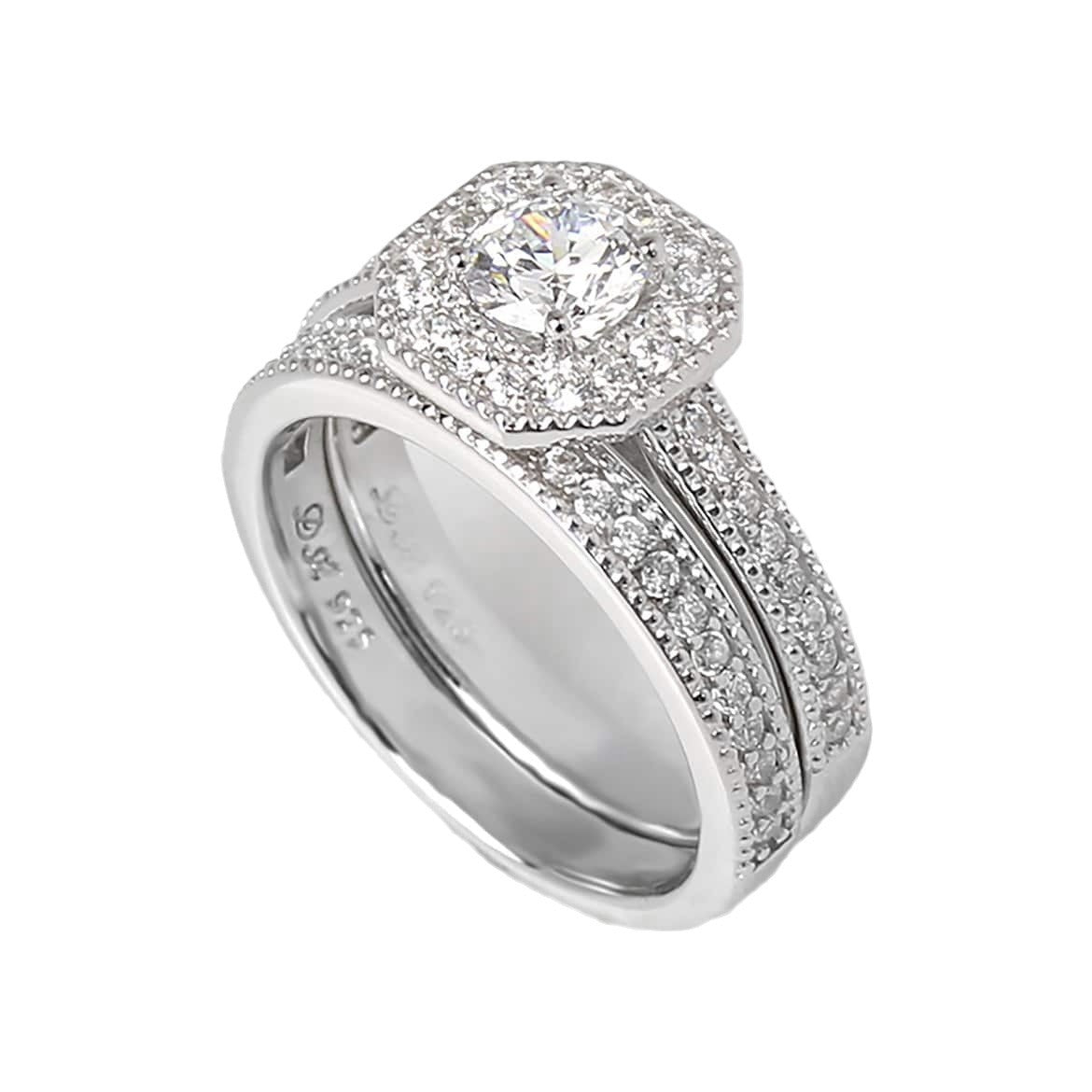 Women's Couple Princess Round Set Fashion Luxury Rings