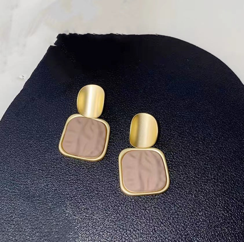 Needle Niche Love Heart Trendy Female Simple Graceful Earrings