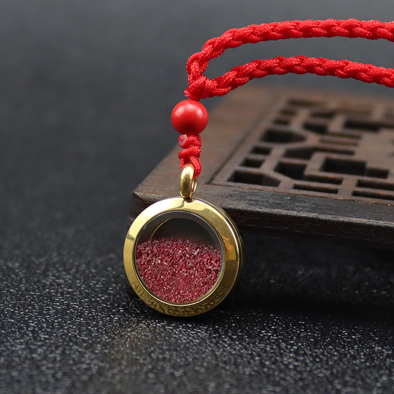 Of The Buddha Cinnabar Bottle Package Can Be Opened Necklaces