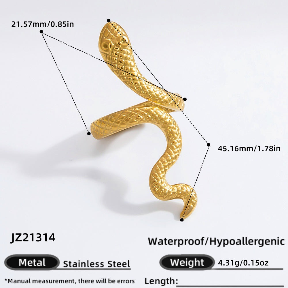 Steel Stainless Gold Plated High-grade Summer Wind Rings