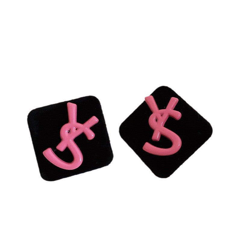 Sier Geometric Niche Design Elegant High-grade Earrings