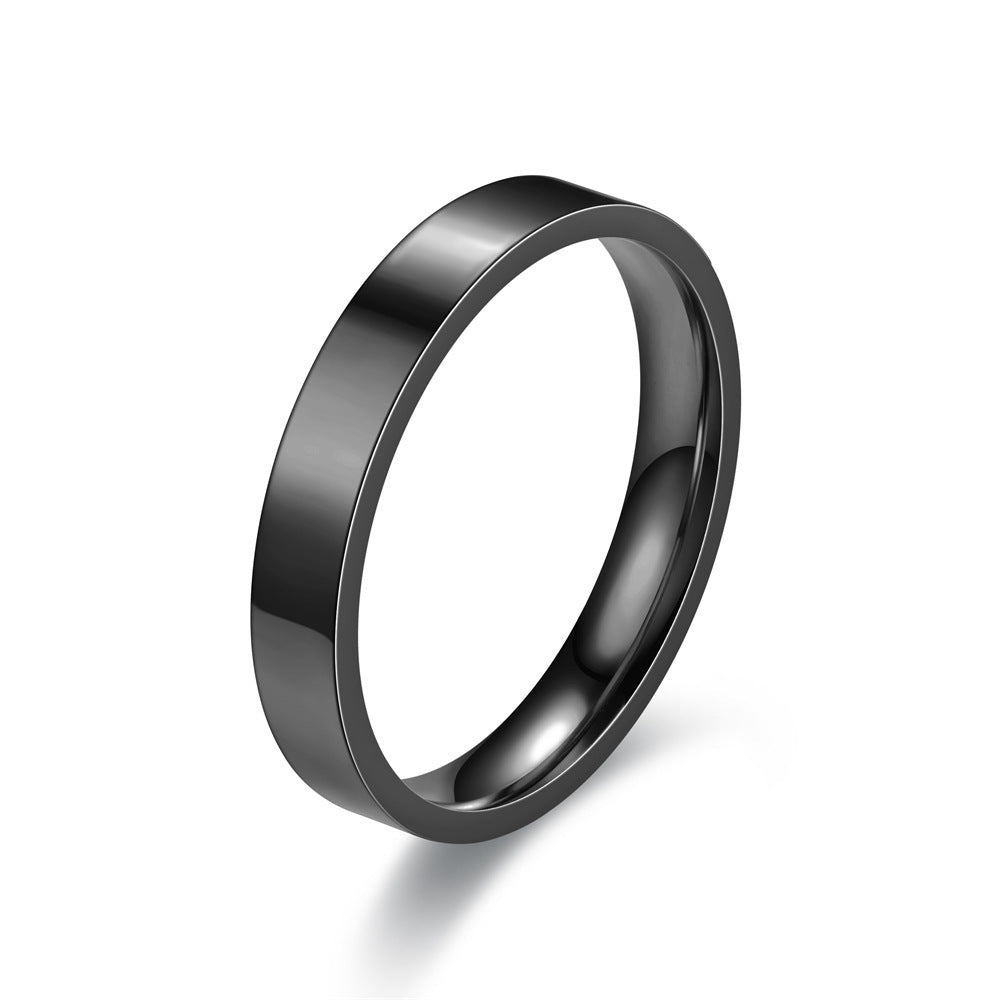 Stylish Glossy Light Plate Fine Couple Rings