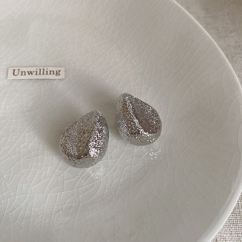 Oval Tassel Minority Fashion Frosty Style Temperament Entry Earrings