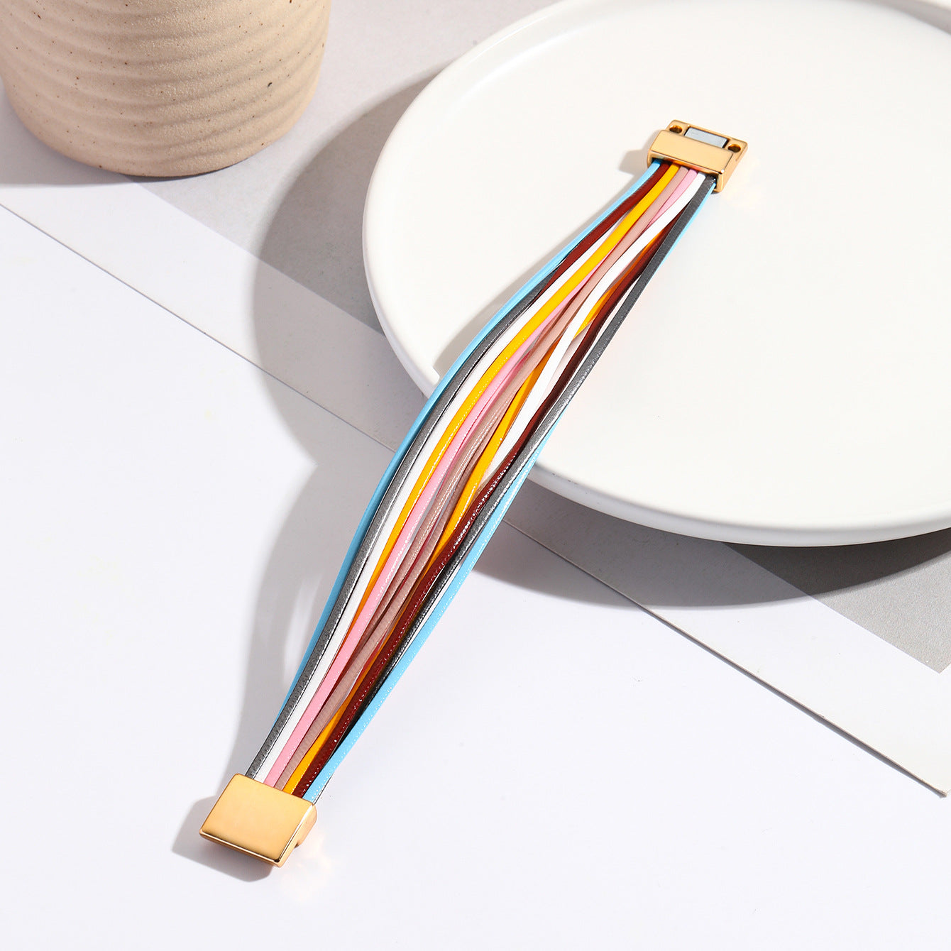 Women's Versatile Bohemian Wristband Leather Fashion Bracelets