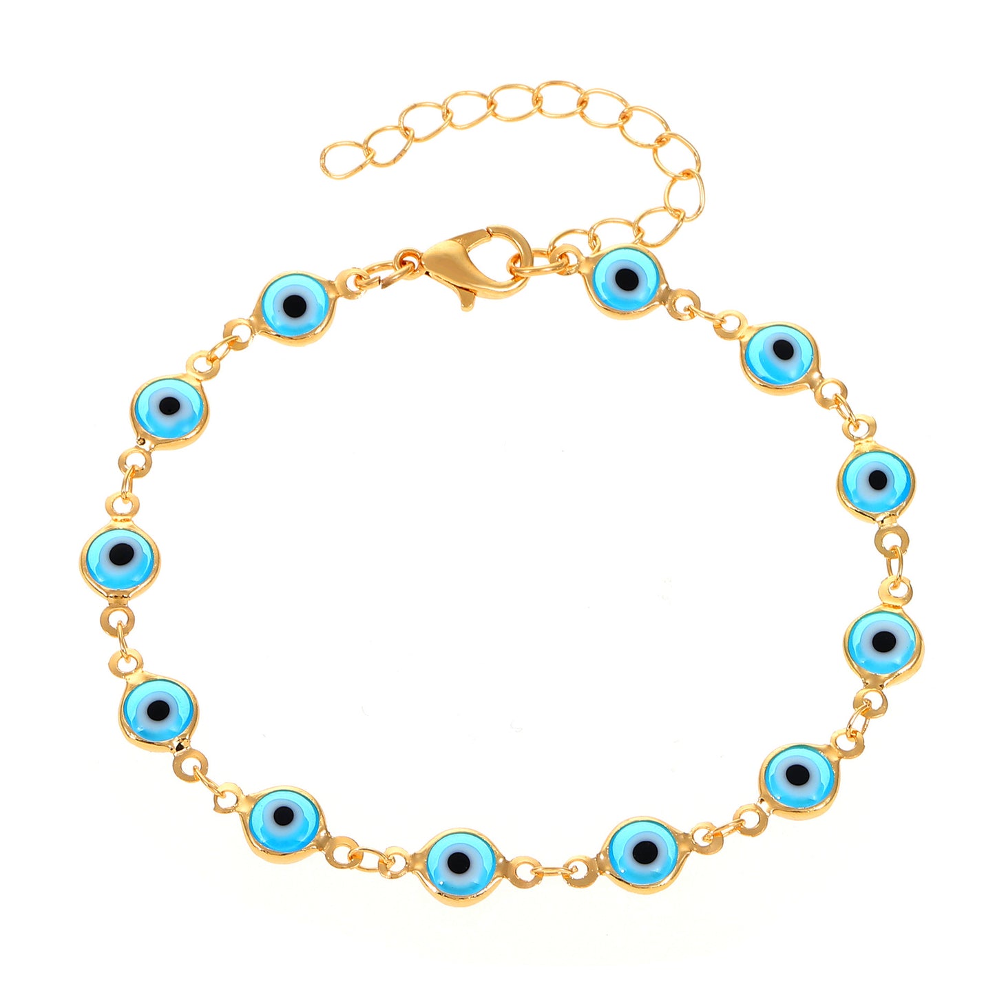 Women's Popular Devil's Eye Colorful Turkish Blue Bracelets