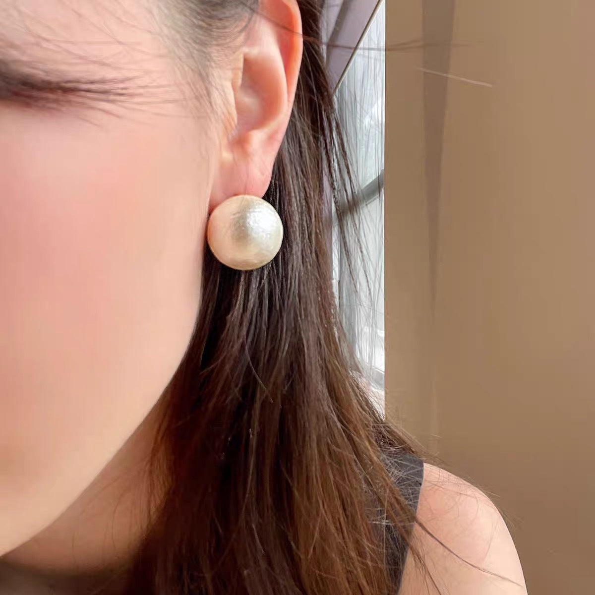 Women's Large Pearl Summer Temperament Full Of French Earrings