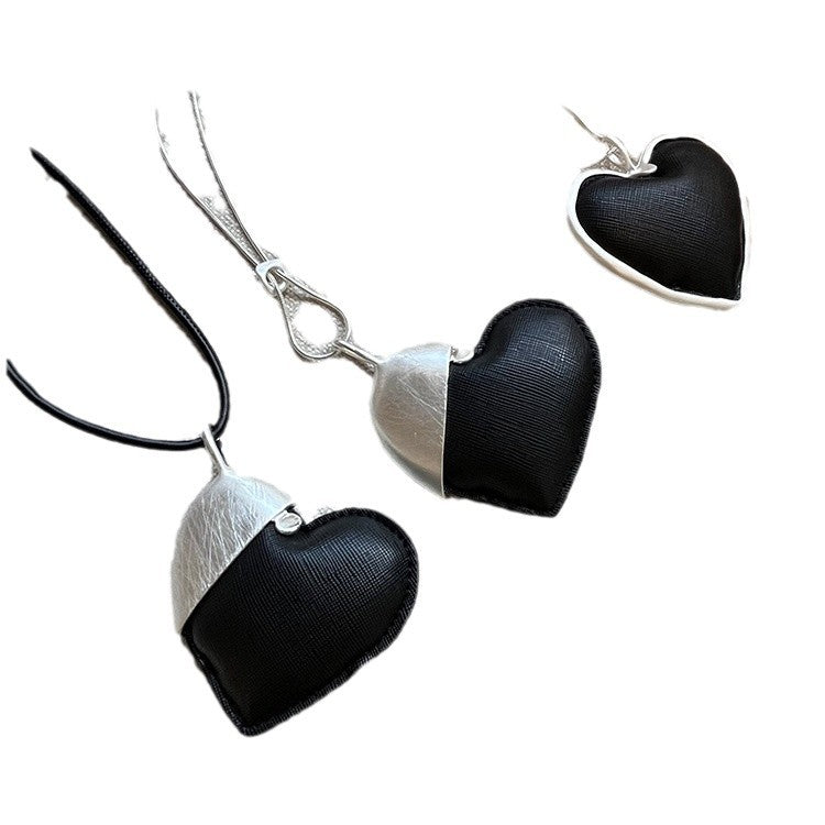 Live Brushed Love Long Sweater Chain Personality Simple Big Pendants