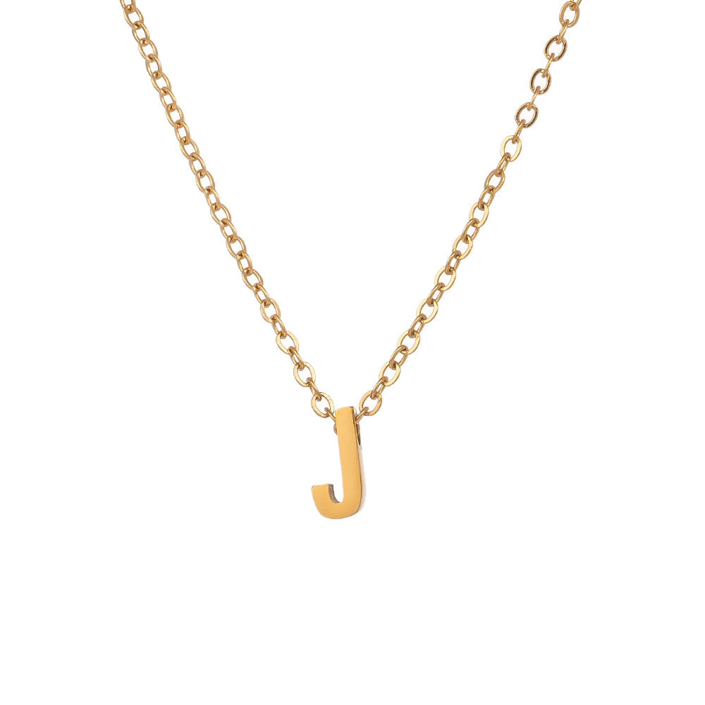 Fading English Letter Unisex Fashion Simple Necklaces