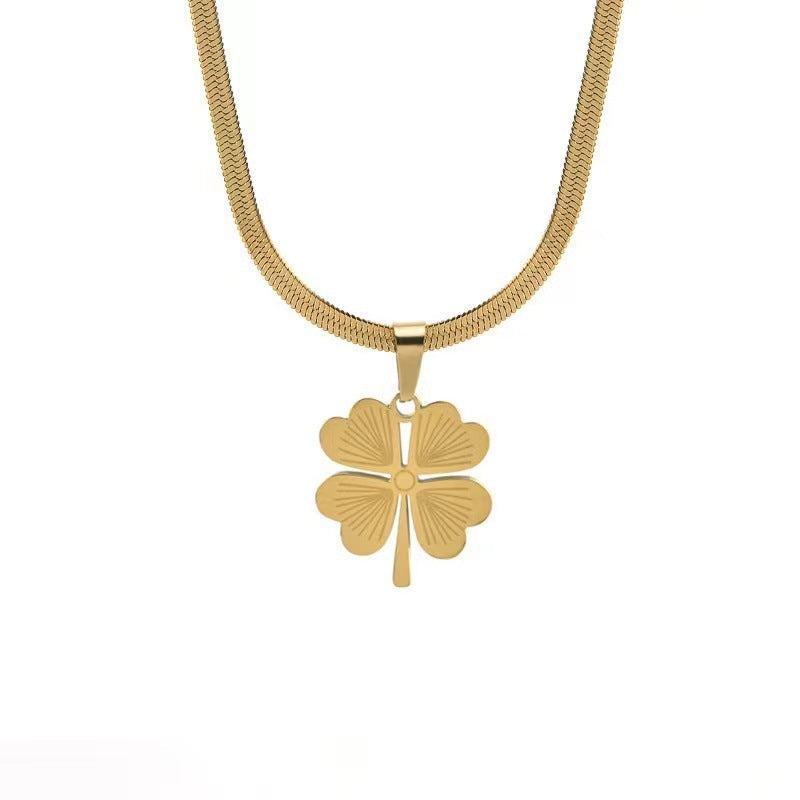 Luxury Minority Design Sense Four-leaf Flower Necklaces