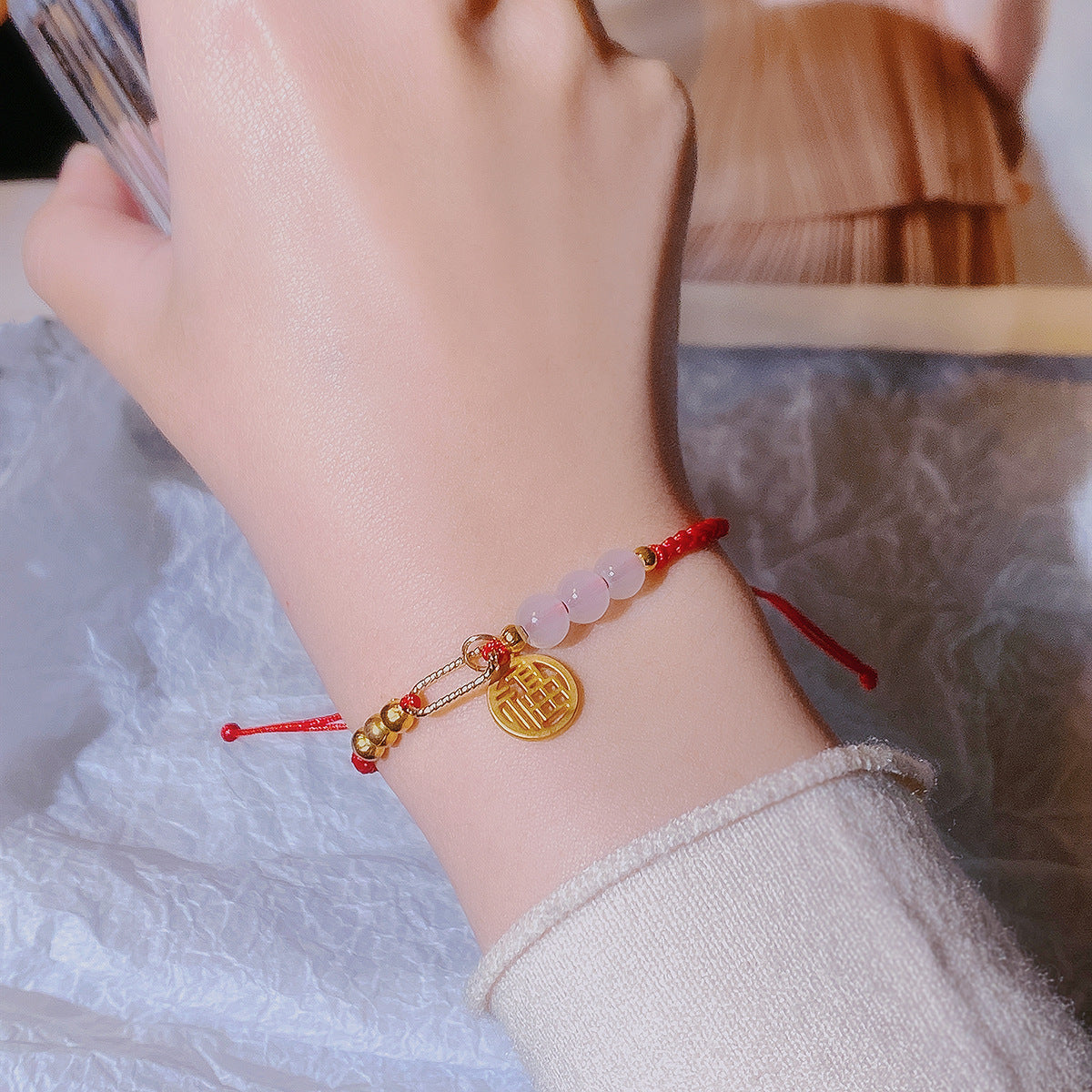 Chinese Ancient Style Safety Buckle Female Niche Bracelets