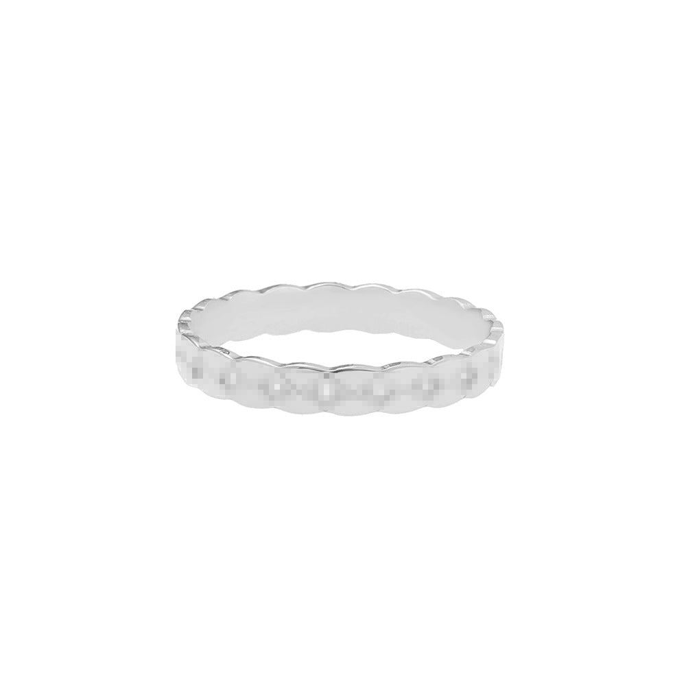 Women's Cross Small Titanium Steel Gold Plated Color Rings