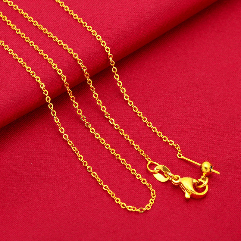 Women's Chain Doll O-shaped Universal Alluvial Gold Necklaces