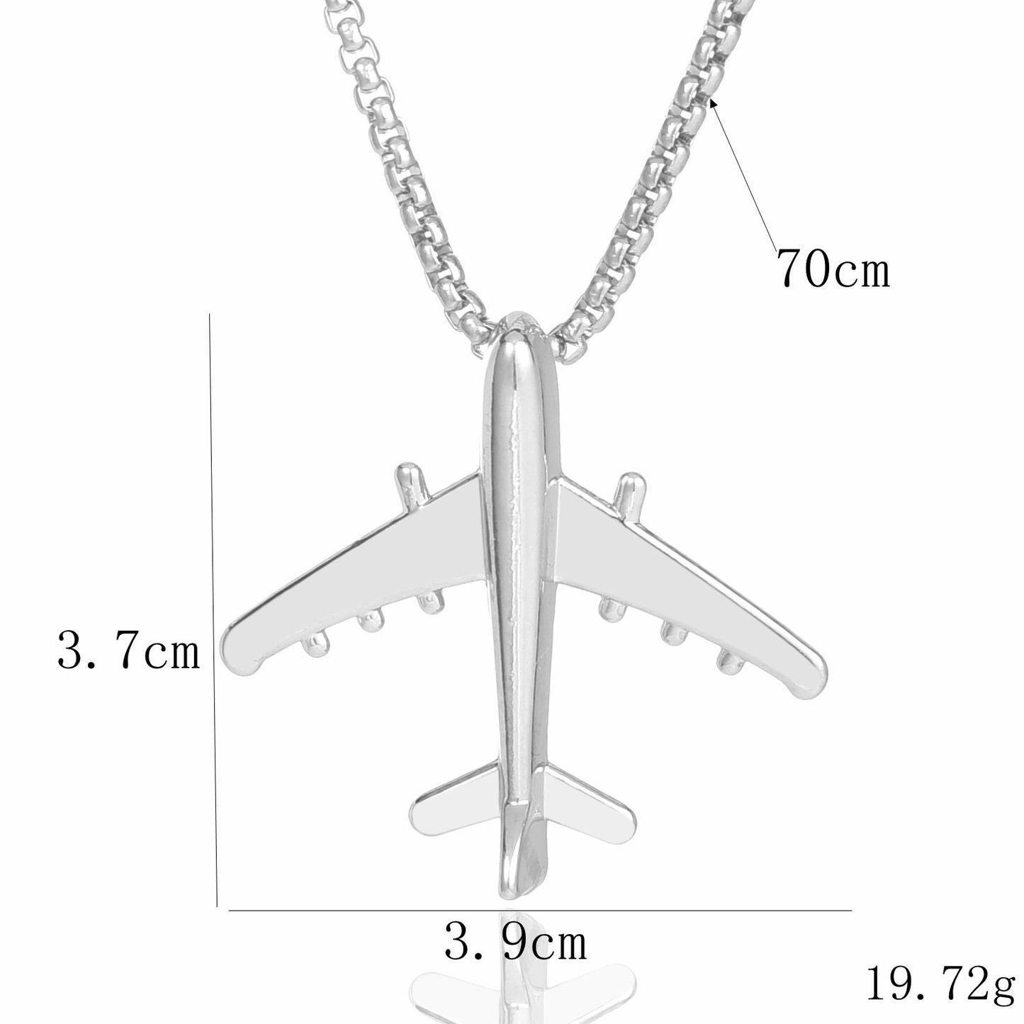 Women's & Men's Hip Hop Aircraft Retro Easy Matching Necklace