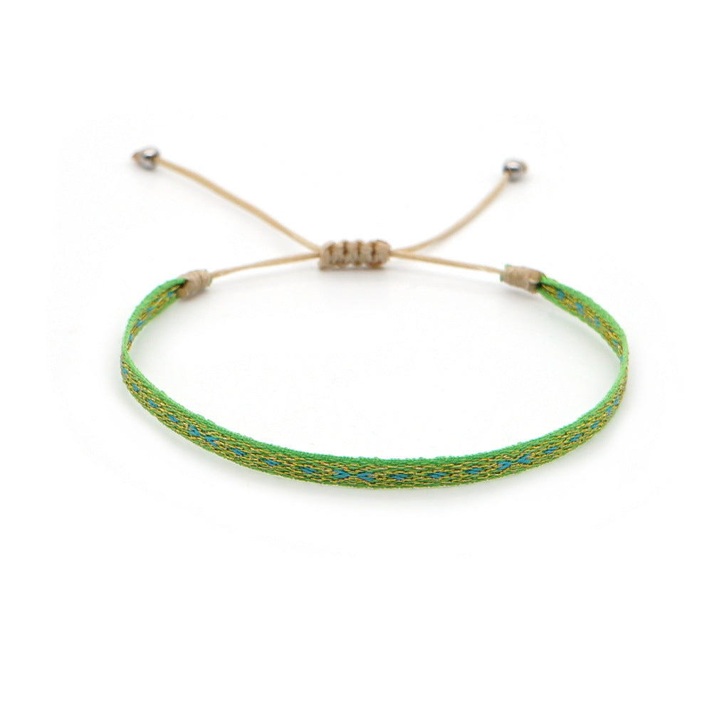 Women's South American Columbia Ethnic Style Webbing Bracelets