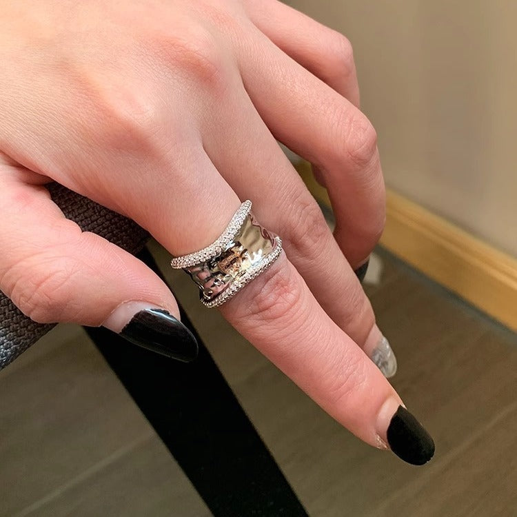Finger With Opening Female Niche Design Fashion Personality Rings