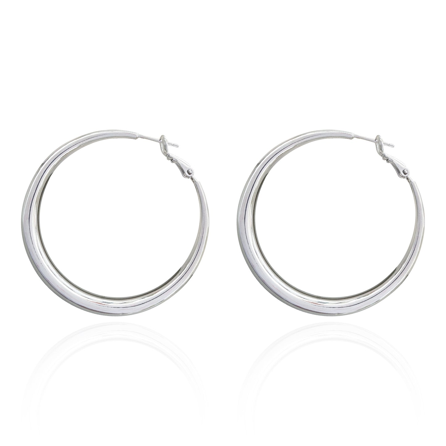Women's Hollow Tube Sterling Sier Needle Simple Earrings
