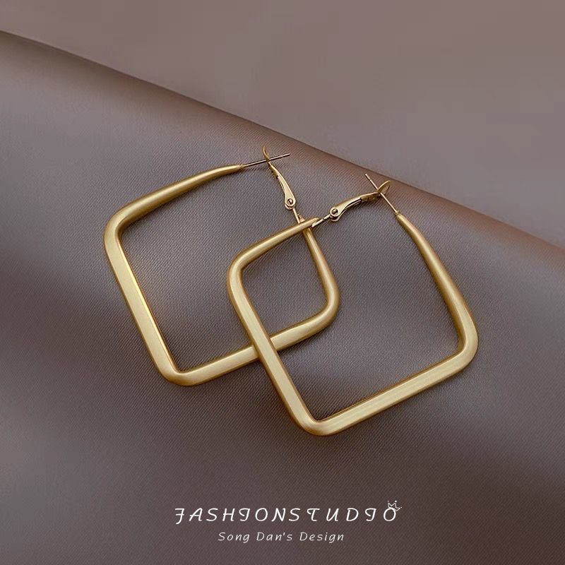 Popular Niche Temperament Female Advanced Metal Earrings