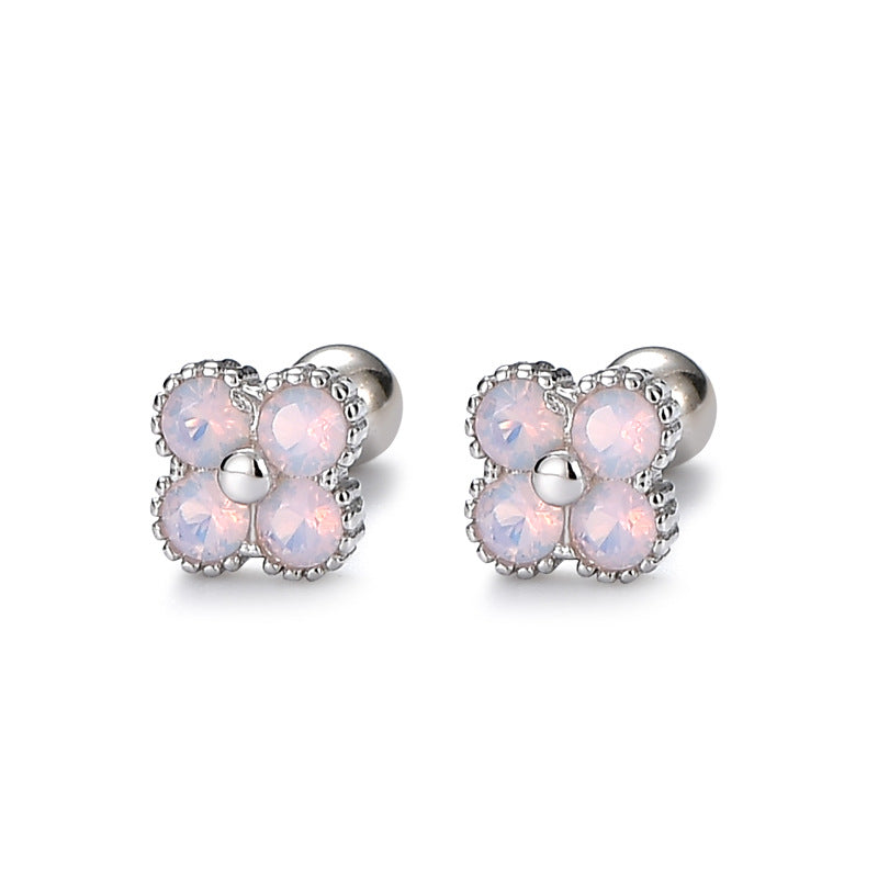 Kind Of White Fungus Bone Nail Earrings