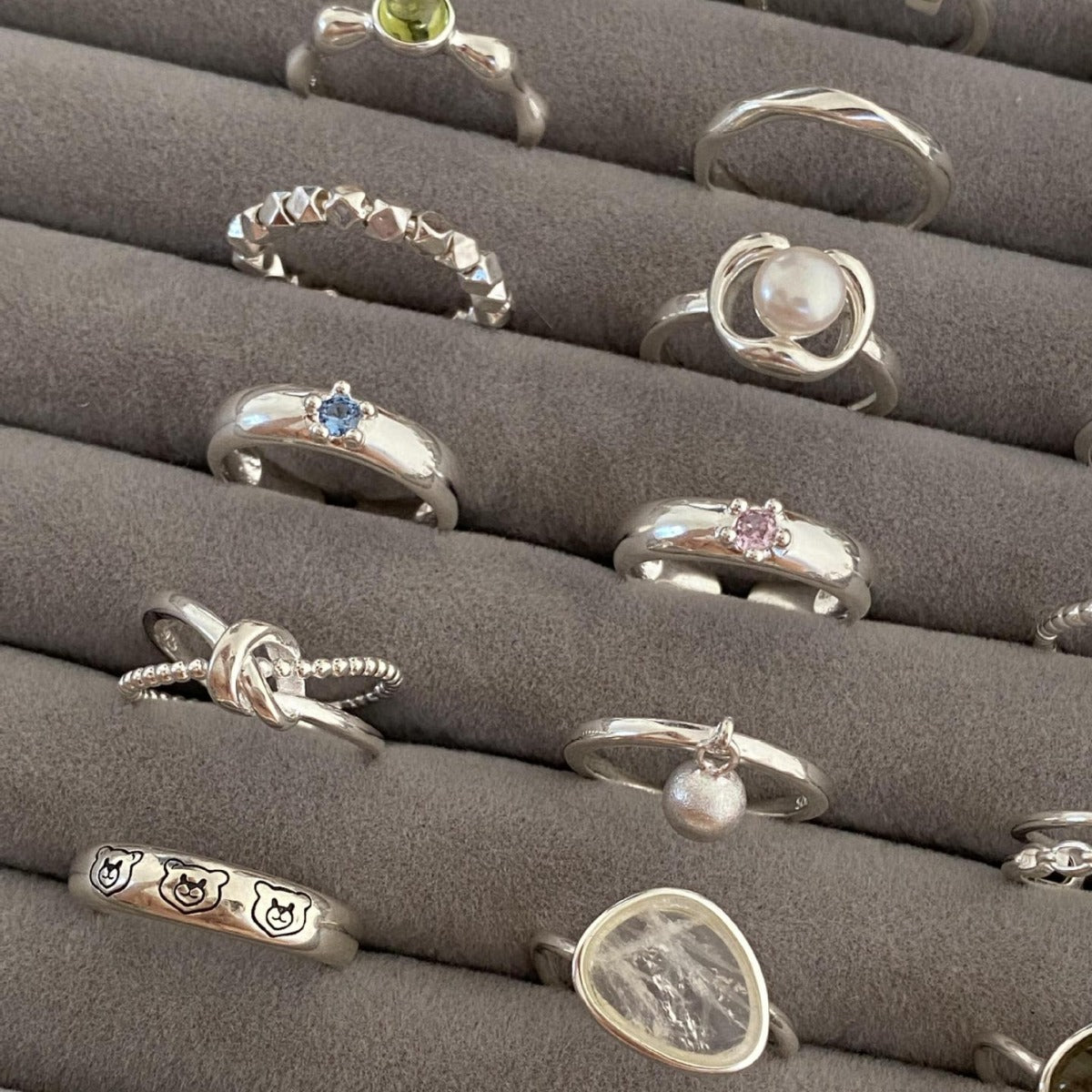 Sterling Sier Zircon Female Special Interest Rings
