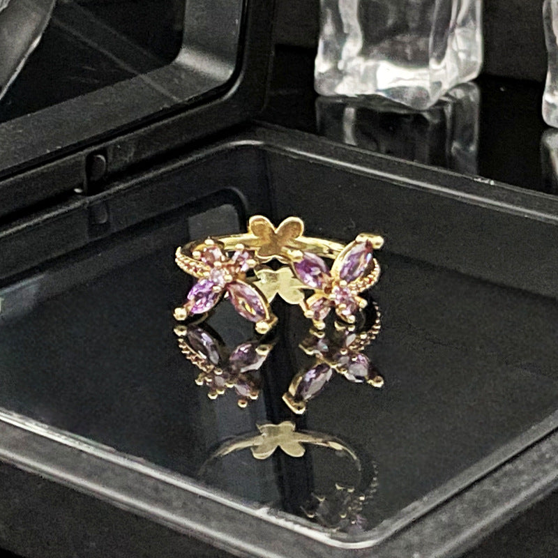 Women's Opening Dark Simple Exquisite Sweet Cool Rings