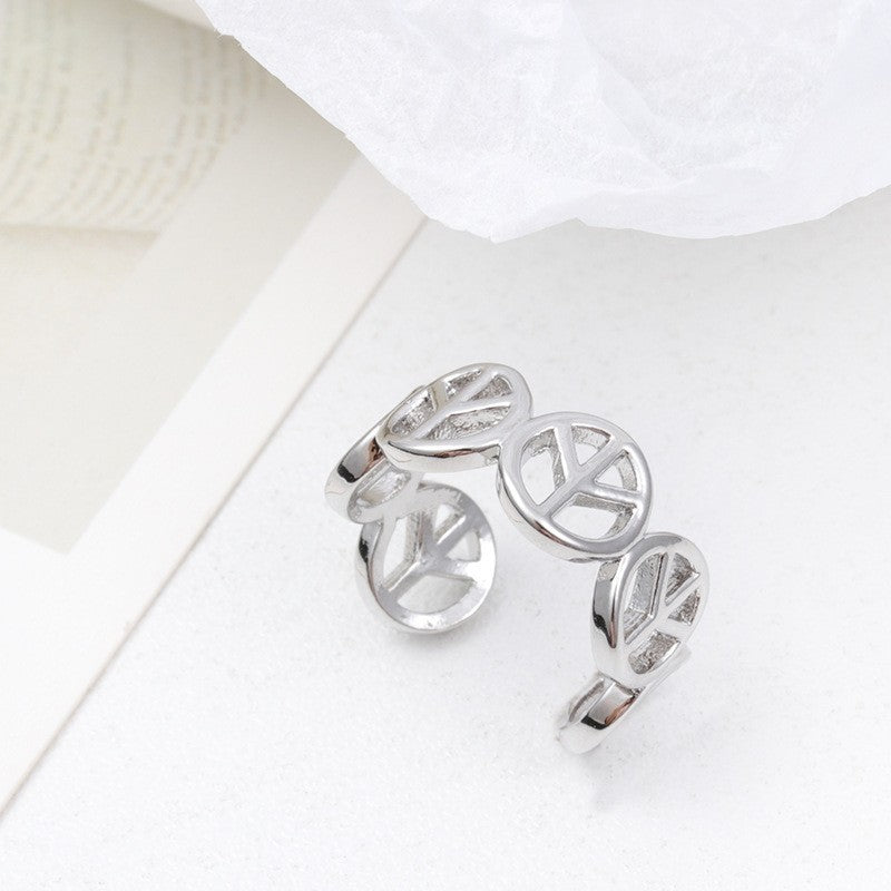 Micro Inlaid Zircon Pearl White Female Rings