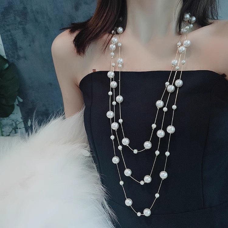 Trendy Long Sweater Chain Light Luxury Necklaces