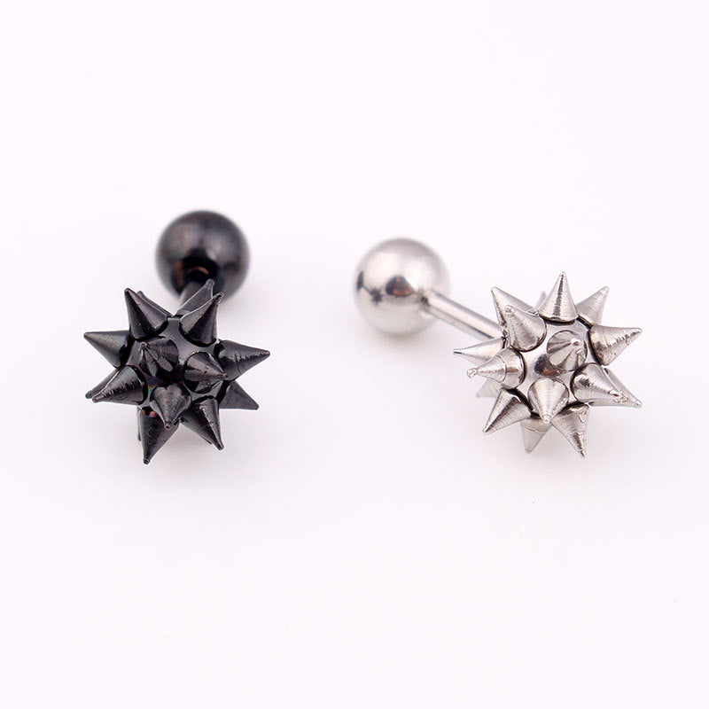 Fashion Rivet Sharp Cone Titanium Steel Personality Punk Rings