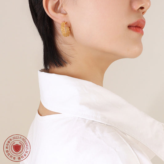 Women's Creative Trend Shaped Woven Fashion Hot Earrings