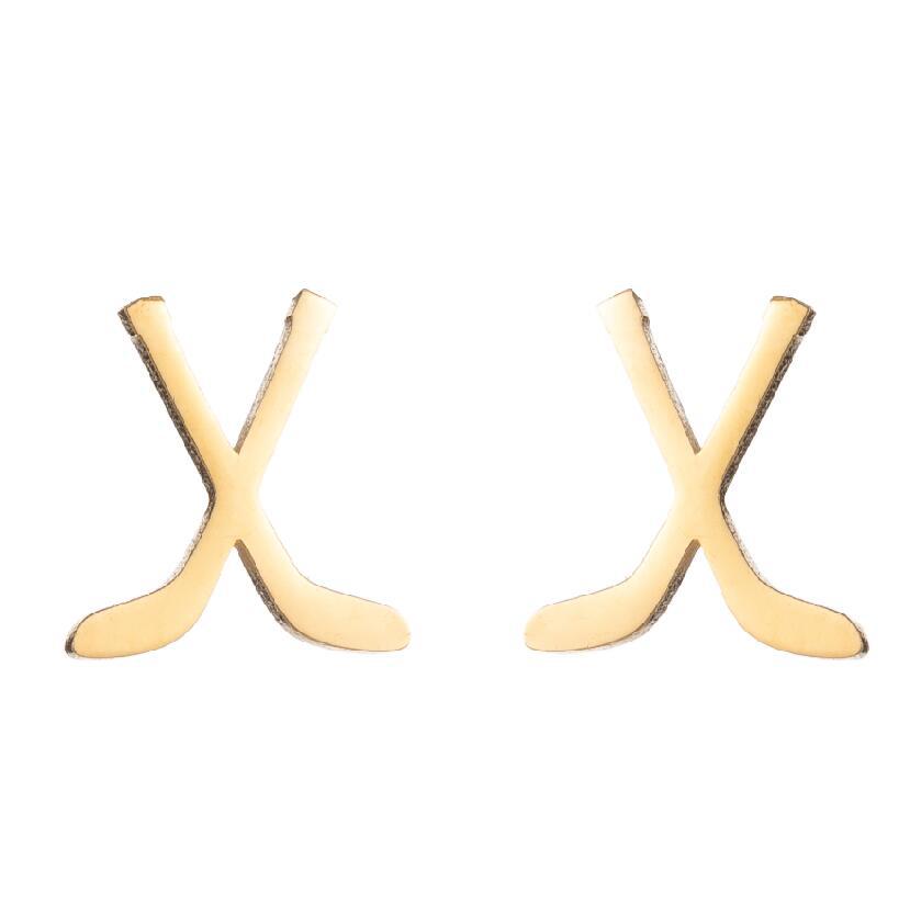 Retro Sports Olive Football Series Female Earrings