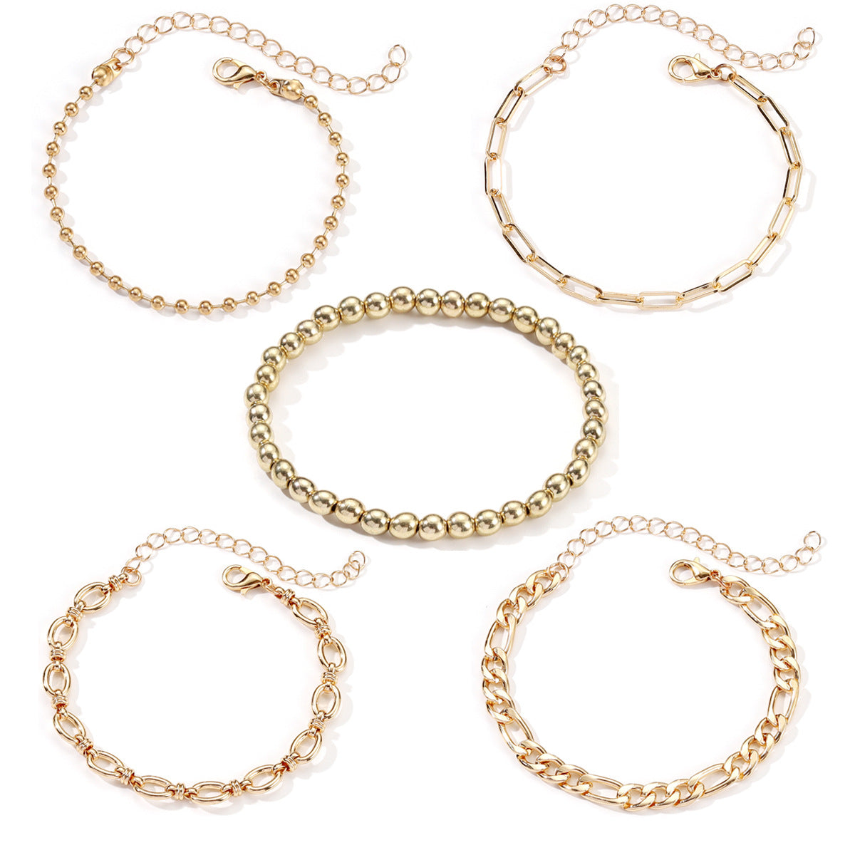 Hip Hop Unique Design Metal Chain Bracelets