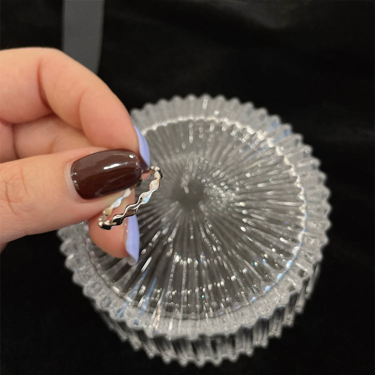 Women's Exquisite Open-end Zircon Suit Retro Minority Rings