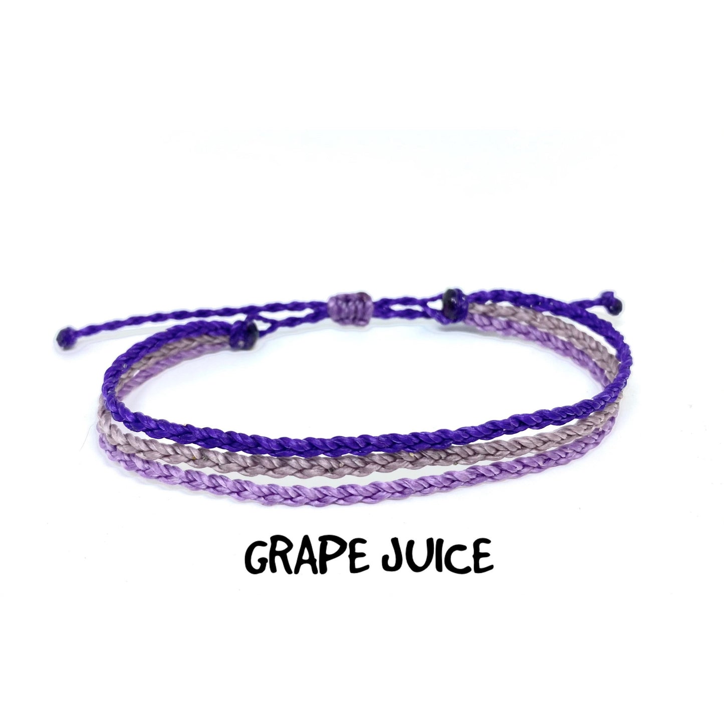 Three-strand Braid Wax Rope Bohemian Beach Bracelets
