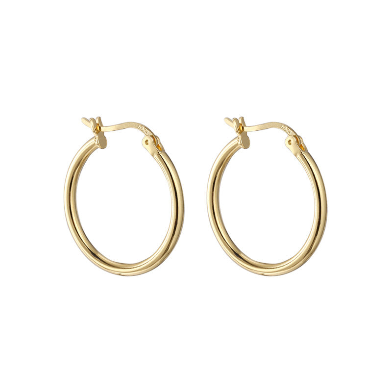 Women's Sterling Sier Ear Clip Simple Temperamental Earrings