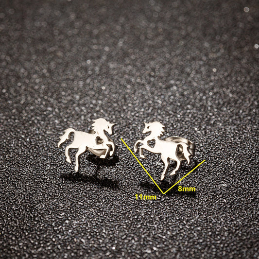 Women's Stainless Steel Simple Fashion Personalized Twee Earrings