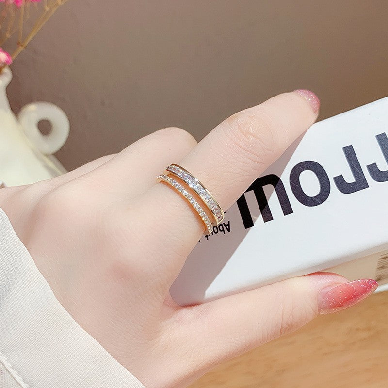 Niche High Sense Index Finger Opening Rings