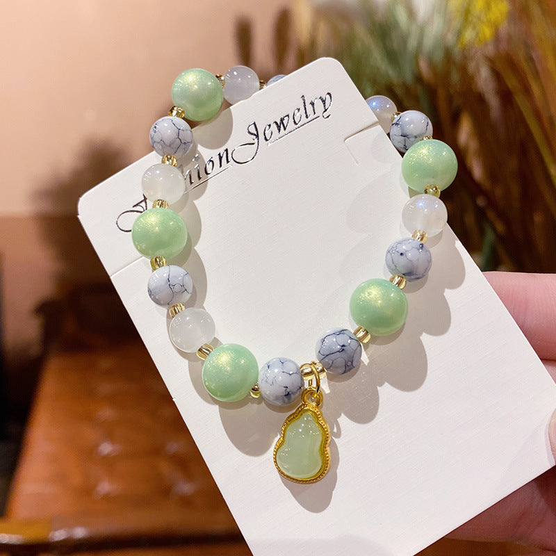 Women's High-grade Gourd Beaded Light Luxury Korean Style Girlfriends Bracelets