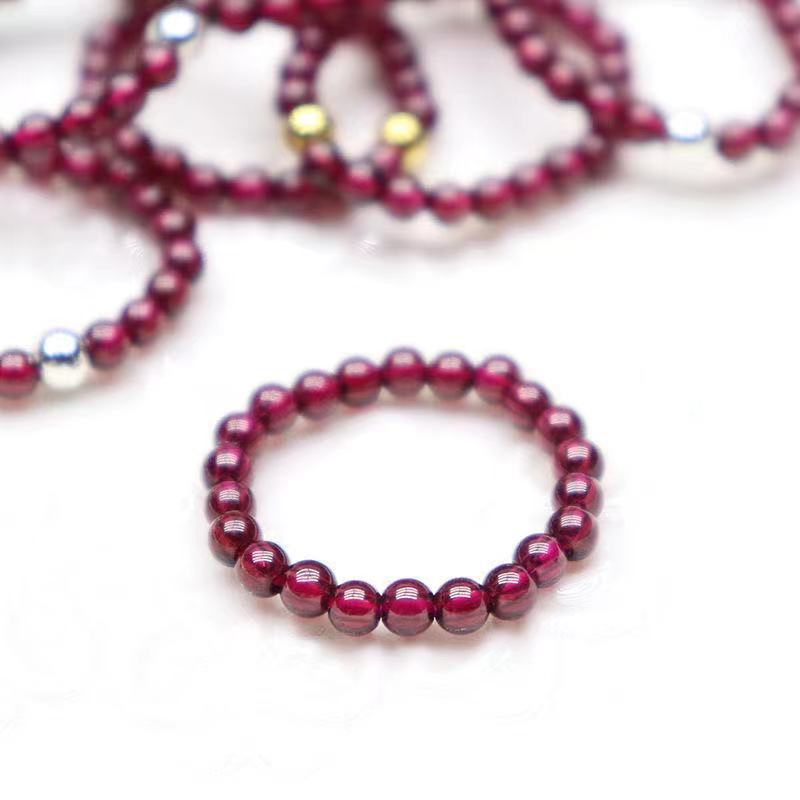 Tourmaline Turquoise Garnet Small Particle Fashion Rings