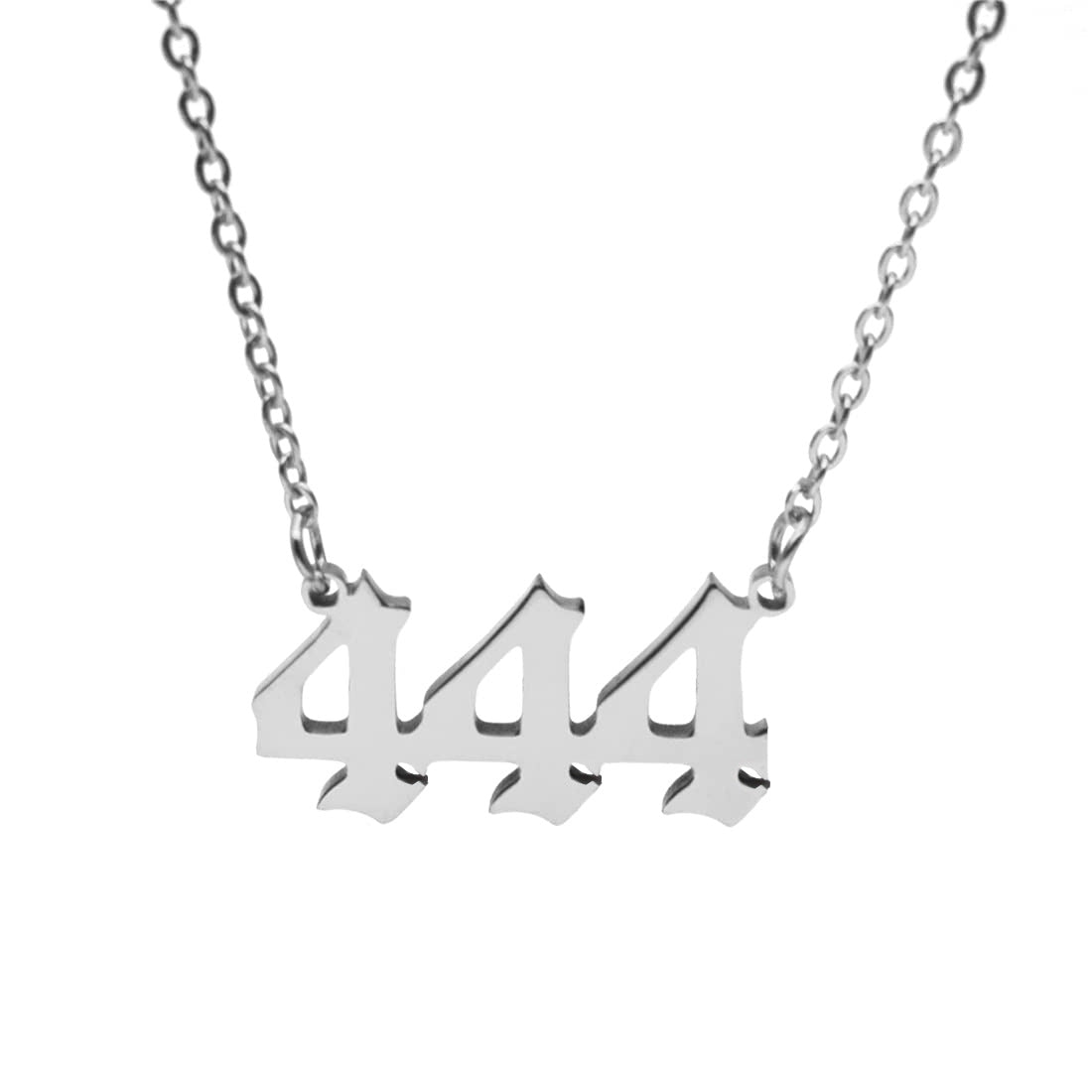 Digital Female Number Stainless Steel Clavicle Necklaces