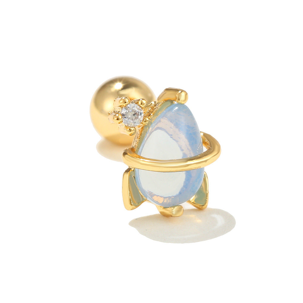 Space Element Ear Bone Alien Screw Earrings