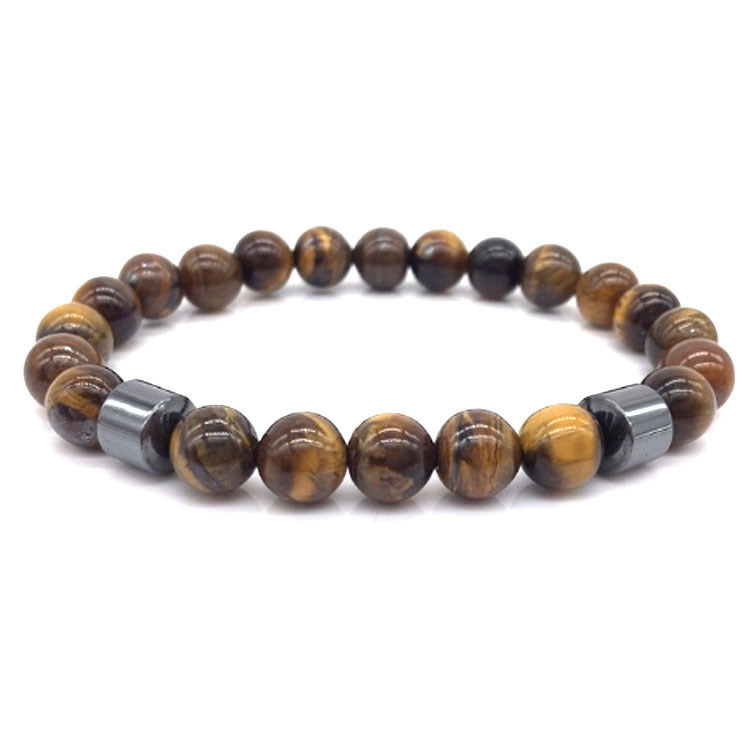 Magnetic Hematite White Turquoise Handmade Beaded Bracelets