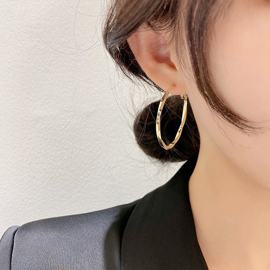 Women's Design Elegant High-grade Light Luxury Big Earrings