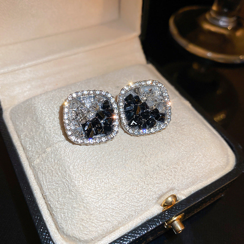Women's Sier Needle Pearl Diamond Crystal Flower Rings