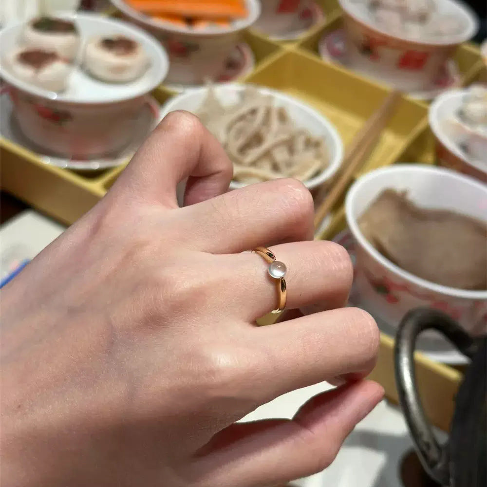 Women's Special Interest Light Luxury Temperament Chinese Style Retro With Opening Ring